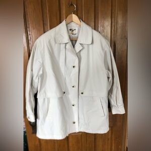 Vtg Misty Harbour by Fennelli Short Trench Coat